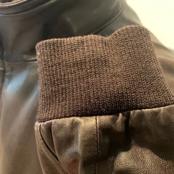 Faconnable Brown Lambskin Leather Jacket. Large. Beautiful. Excellent condition - Picture 4 of 12